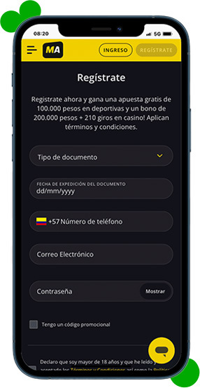 megapuesta app registrate